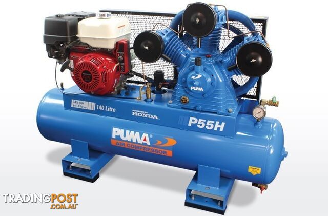 Air Compressor Electric Start 140 Litres Honda Petrol Puma PU P55H ES - photo 3 of 3