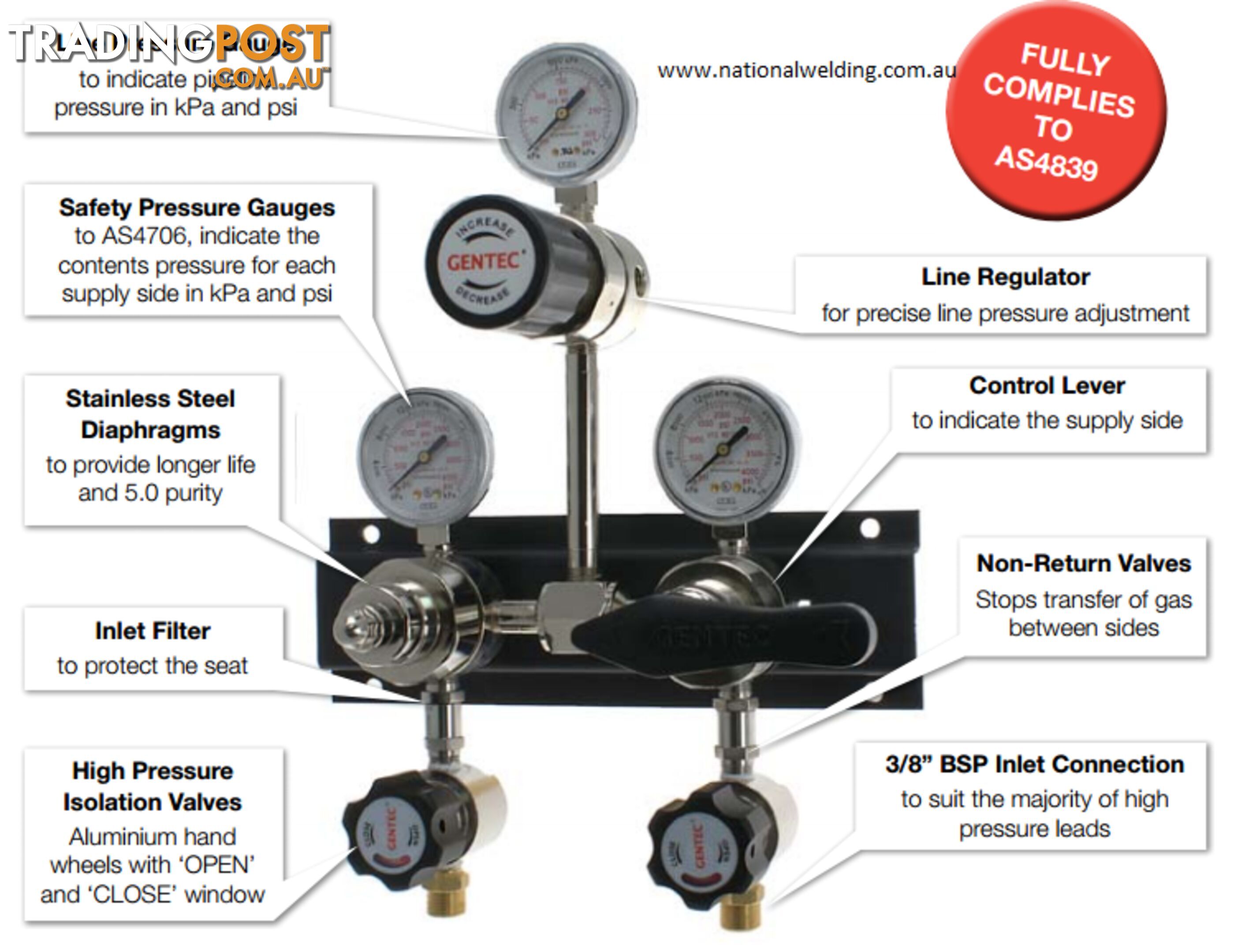 Gentec Semi-Automatic Manifold (Chrome Plated)