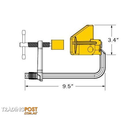 Spring Loaded L Clamp with 3-Axis Bracket UDL365