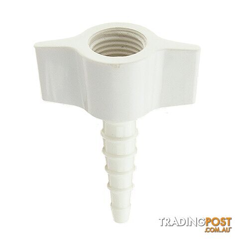 Hose Barb Connection White For Medical Oxygen (1 Pack = 10 Units)