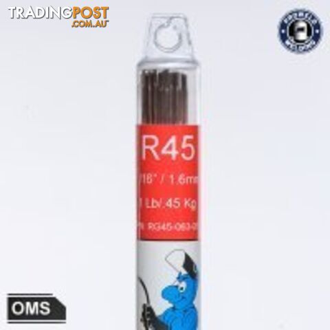 3.2mm 0.5 kg Carbon Steel RG45 Tig & Oxy Welding Rods Blue Demon OMS32M