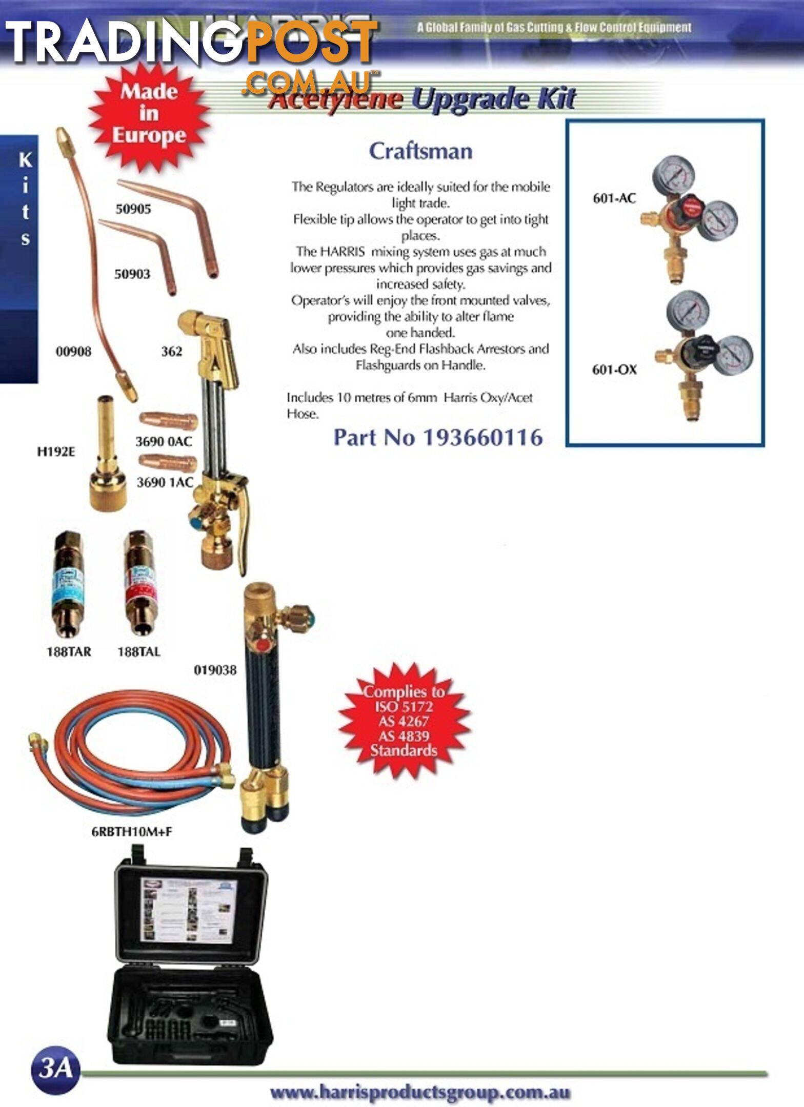 Harris Upgrade Craftsman Oxy/Acet Kit