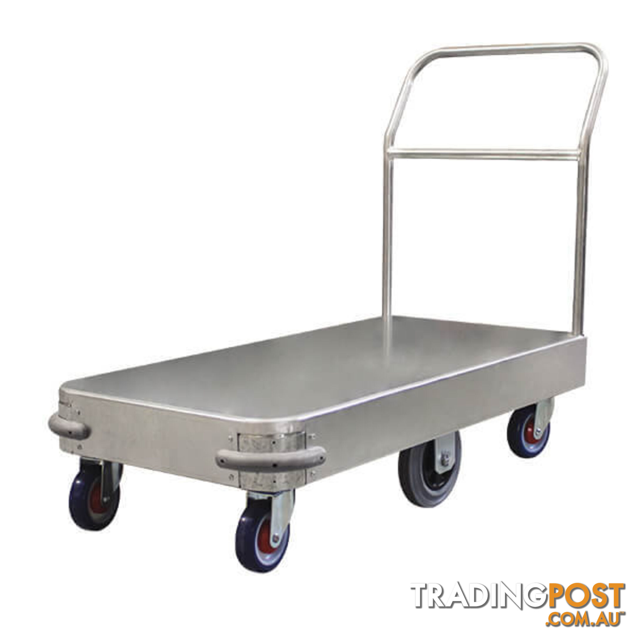 Wide 6 Wheel Stock Platform Trolley Single Handle Richmond PGR200