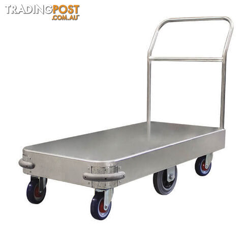 Wide 6 Wheel Stock Platform Trolley Single Handle Richmond PGR200