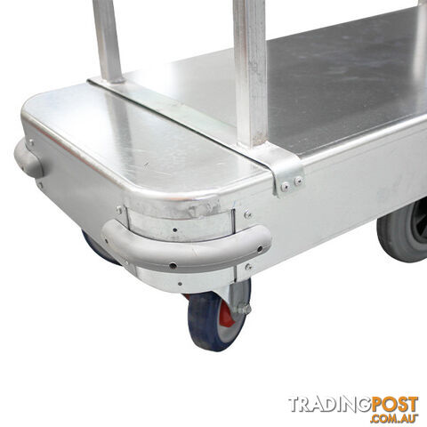 Wide 6 Wheel Stock Platform Trolley Single Handle Richmond PGR200