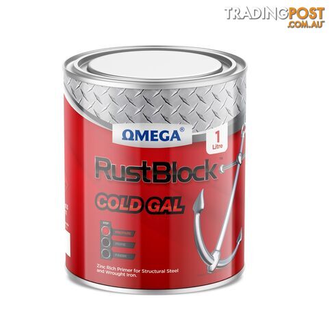 Cold galvanising primer Omega Rustblock 1 Litre R-CG-1Litre