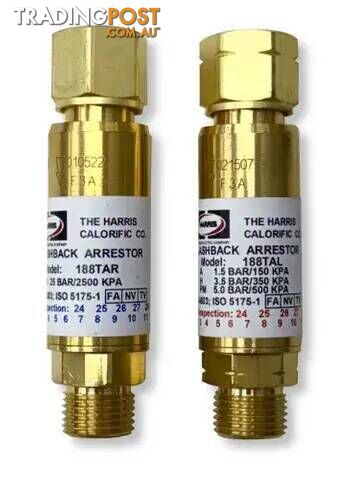 Flashback Arrestor - Reg End (Twin Pack) Harris R-FBA-PAK