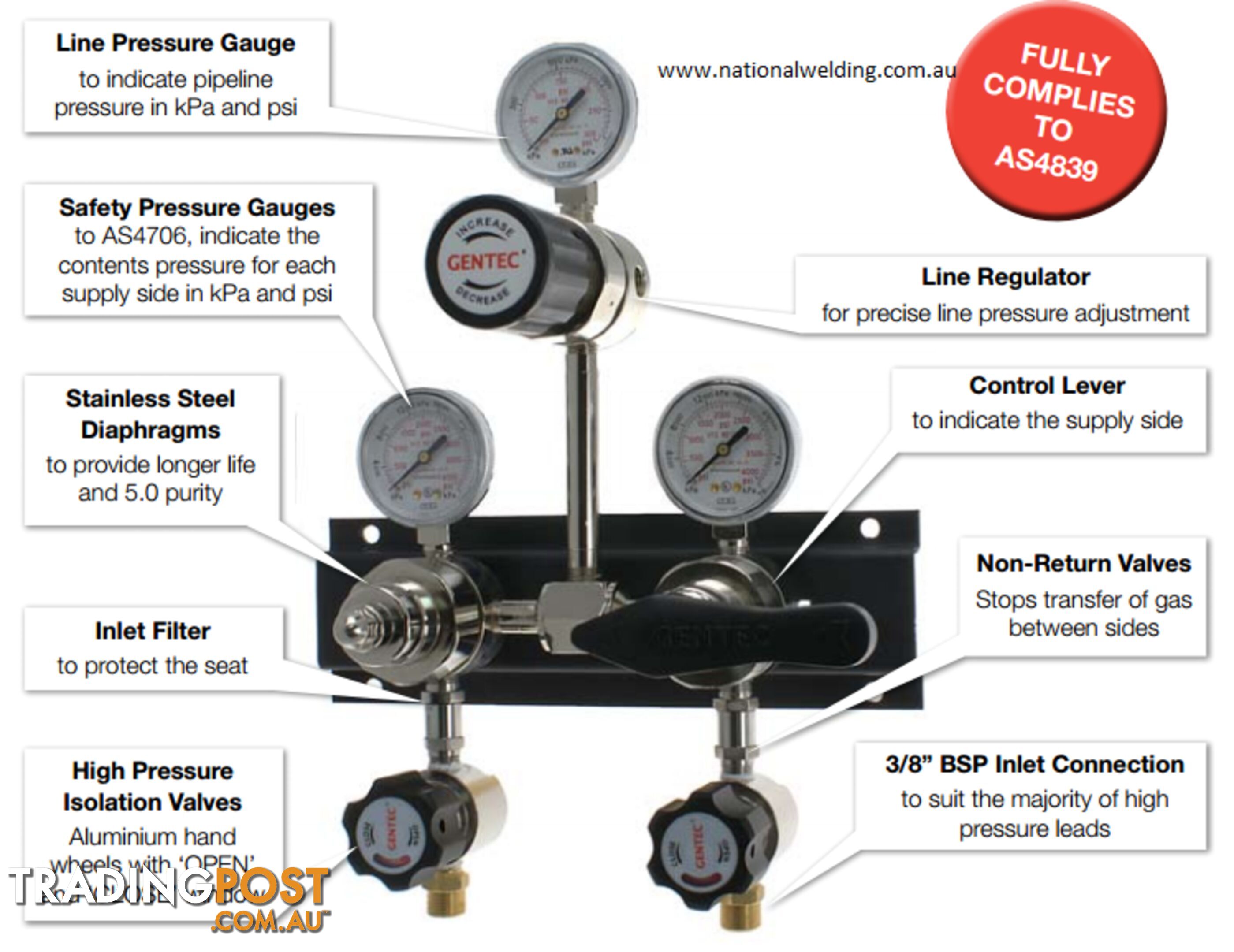 Gentec Semi-Automatic Manifold (Chrome Plated)