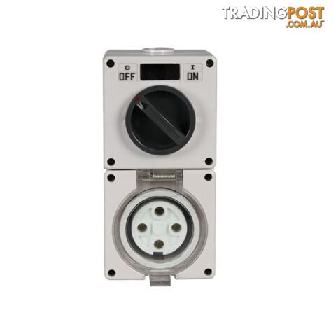 Power Outlet 20A 440V Straight Plug 4 Pin Round TP420