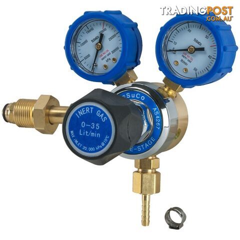 Regulator 1 Stage Side Entry Argon Flowgauge Type 10 Tesuco RC1SARFG