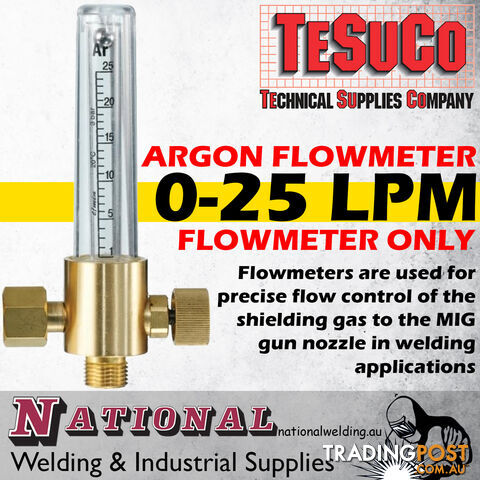 Argon Flowmeter 0-25 LPM (Flowmeter only) - photo 2 of 2