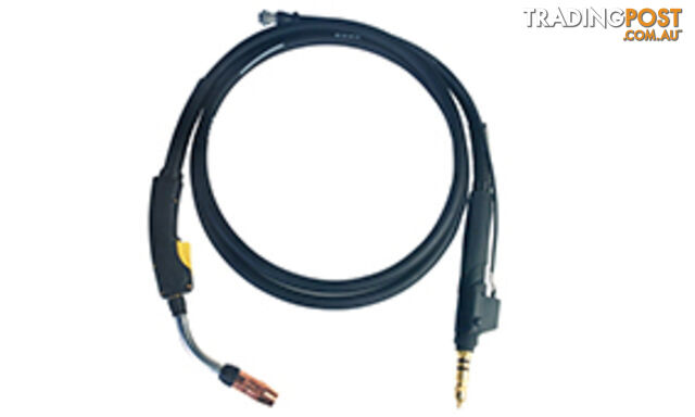 Gun with fixed medium 45 deg. neck, 3m cable, 1.2 tip, Miller Connector BERNARDâ¢ BEQ4010AR8EMC