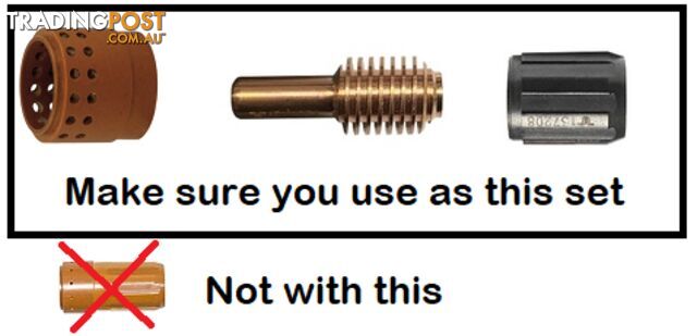 220947 Swirl Ring For Machine Torch 45/65/85/105A (EA) T-12015