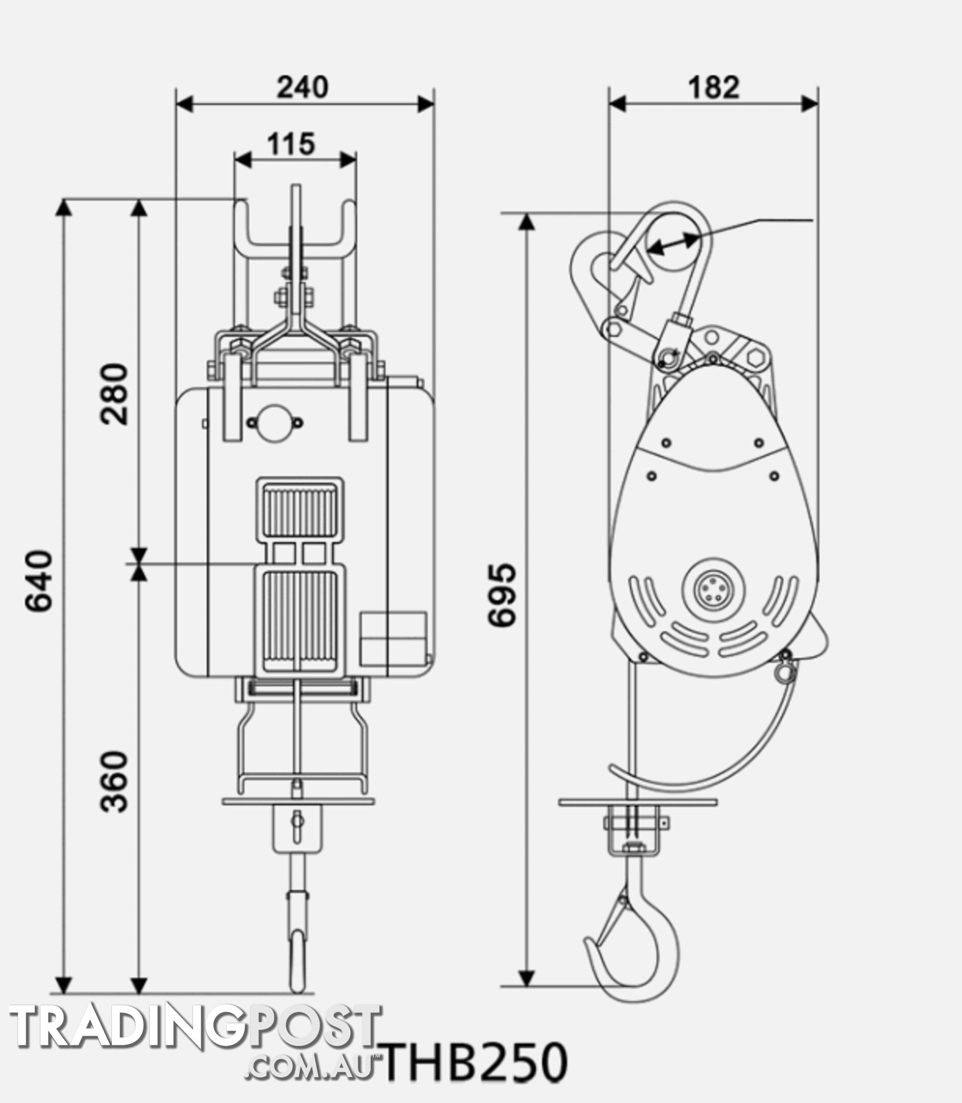 Compact Wire Rope Builders Hoists