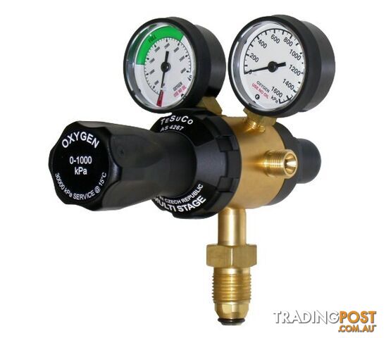 Regulator 2 Stage Bottom Entry Oxygen Type 10