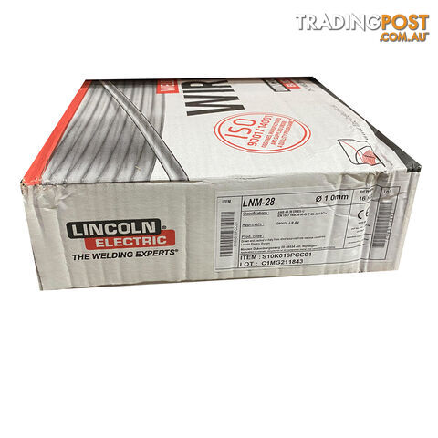 LNM-28 CORTEN 1.0mm 15 Kg ER80S-G Low Alloy Solid Welding Wire Lincoln...