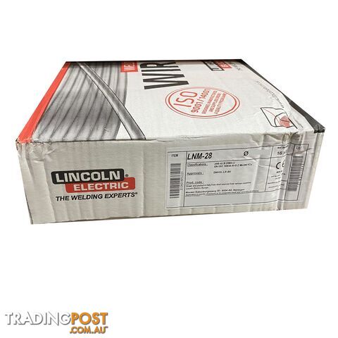 LNM-28 CORTEN 1.2mm 15 Kg ER80S-G Low Alloy Solid Welding Wire Lincoln...