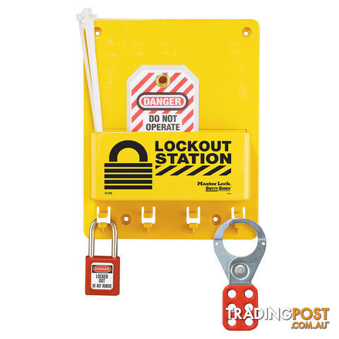 Compact Lockout Center, Zenex™ Thermoplastic Padlocks Masterlock S1705P410
