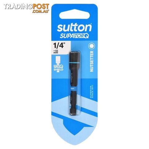 Nutsetter Bit S230 Supa TORQ Magnetic 1/4in 65mm 1Pk Sutton Tools S230H01CA
