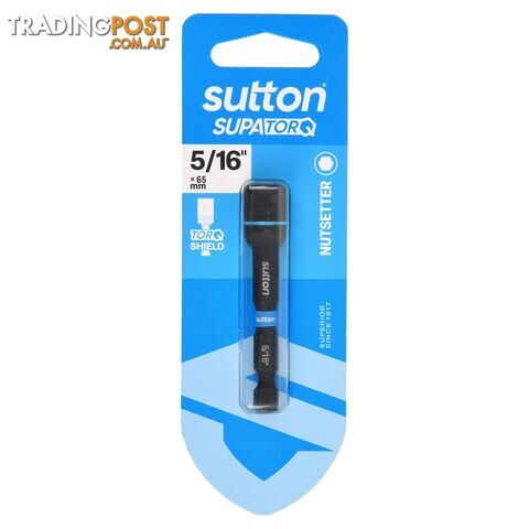 Nutsetter Bit S230 Supa TORQ Magnetic 5/16In 65mm 1Pk Sutton Tools S230H01CB