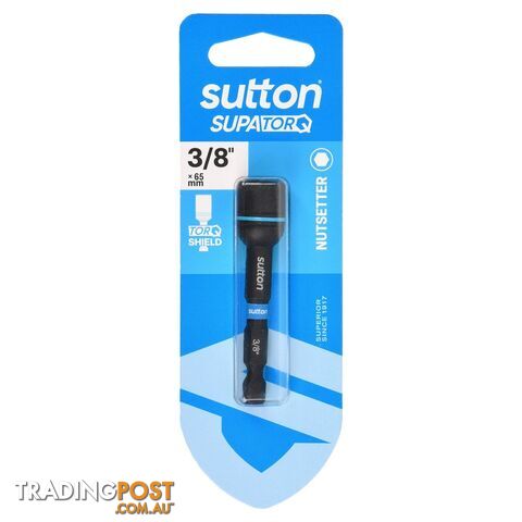 Nutsetter Bit S230 Supa TORQ Magnetic 3/8in 65mm 1Pk Sutton Tools S230H01CC