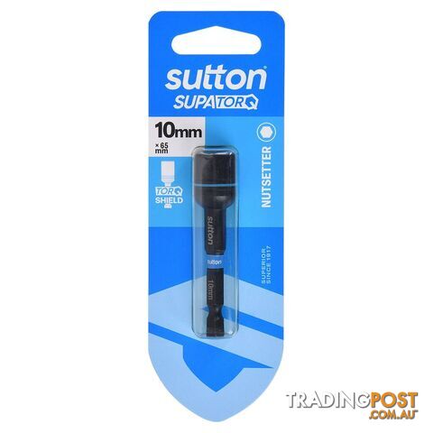 Nutsetter Bit S230 Supa TORQ Magnetic 10mm 65mm 1Pk Sutton Tools S230H01CH - photo 1 of 1