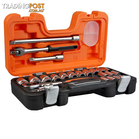 Bahco Socket Set 24pc, 1/2" Drive