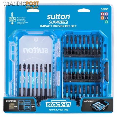 SupaTorq Impact Screwdriver Bits Sets Sutton S250S32A