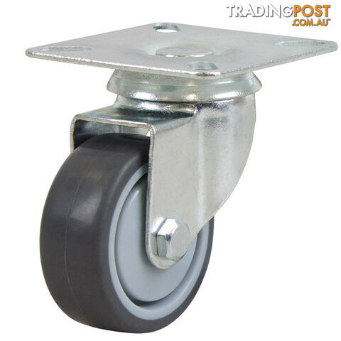 50mm Rubber Wheel 30kg Capacity Castor S2710