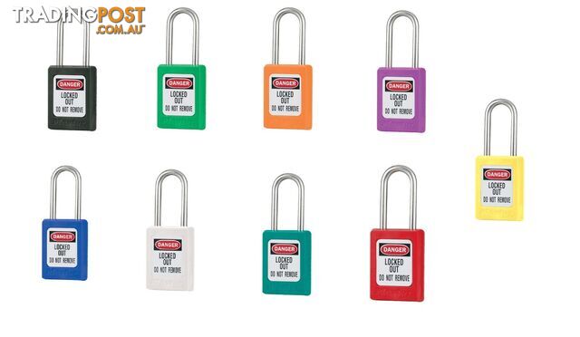 Global Zenex Thermoplastic Safety Padlocks 35mm X 38mm Masterlock S31_