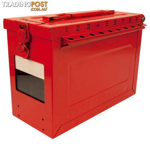 Large Portable Group Lock Box with Key Window & Rewritable Tag Masterlock S602
