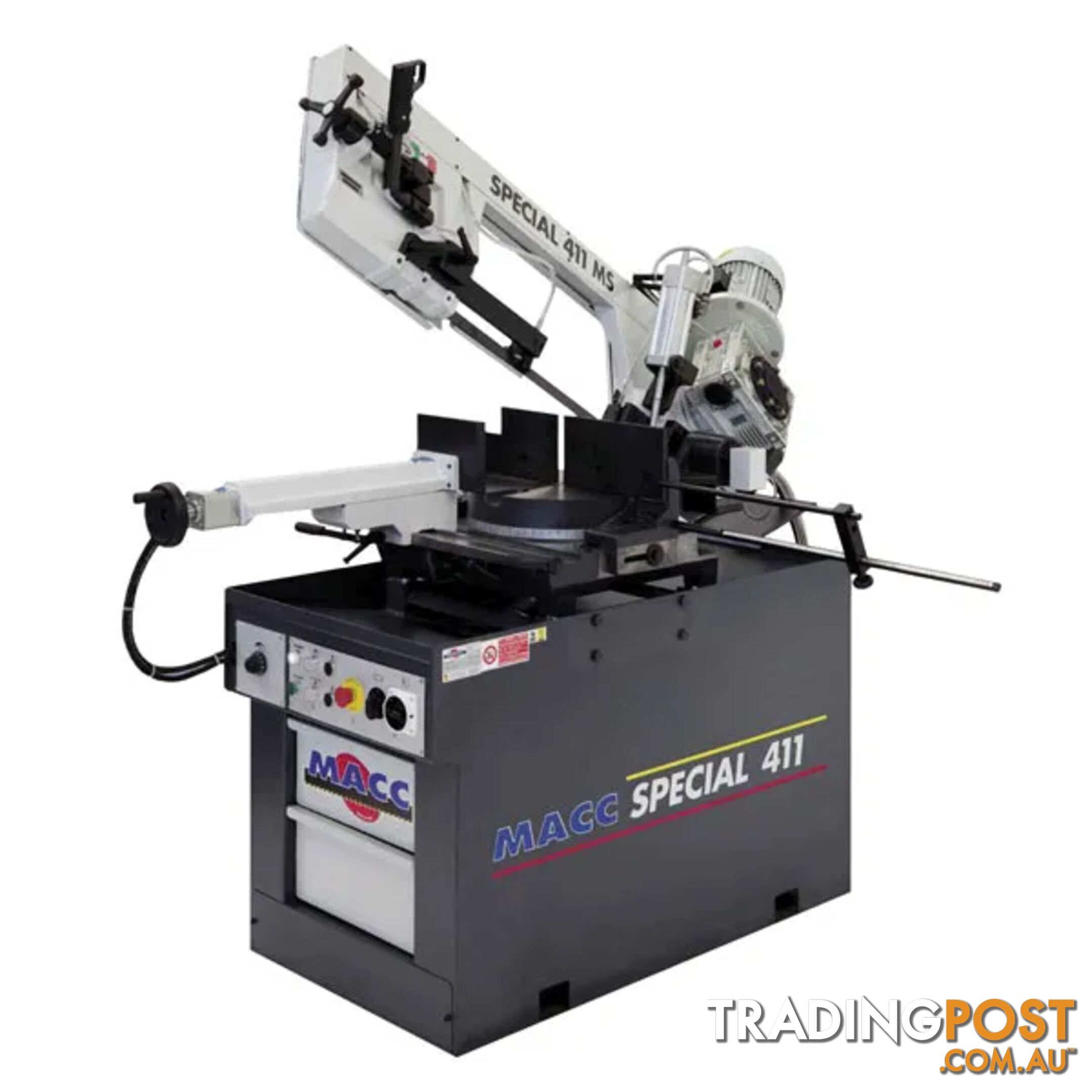 Bandsaw 300mm X 415V 3Phase Swivel Head Dual Macc MB-411MS-3