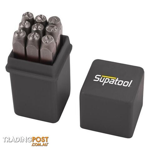 Number Stamp Set 9 Piece SupaTool S9019
