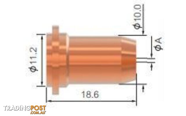 Cutting Tip 0.9mm Flat For Cutmatic 45 WIA SCP2520-09 Pack of 5