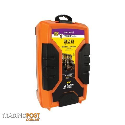 Cobalt Imperial Tuffbox Drill Set 29 Piece 1/16-1/2 in Alpha SI29CO