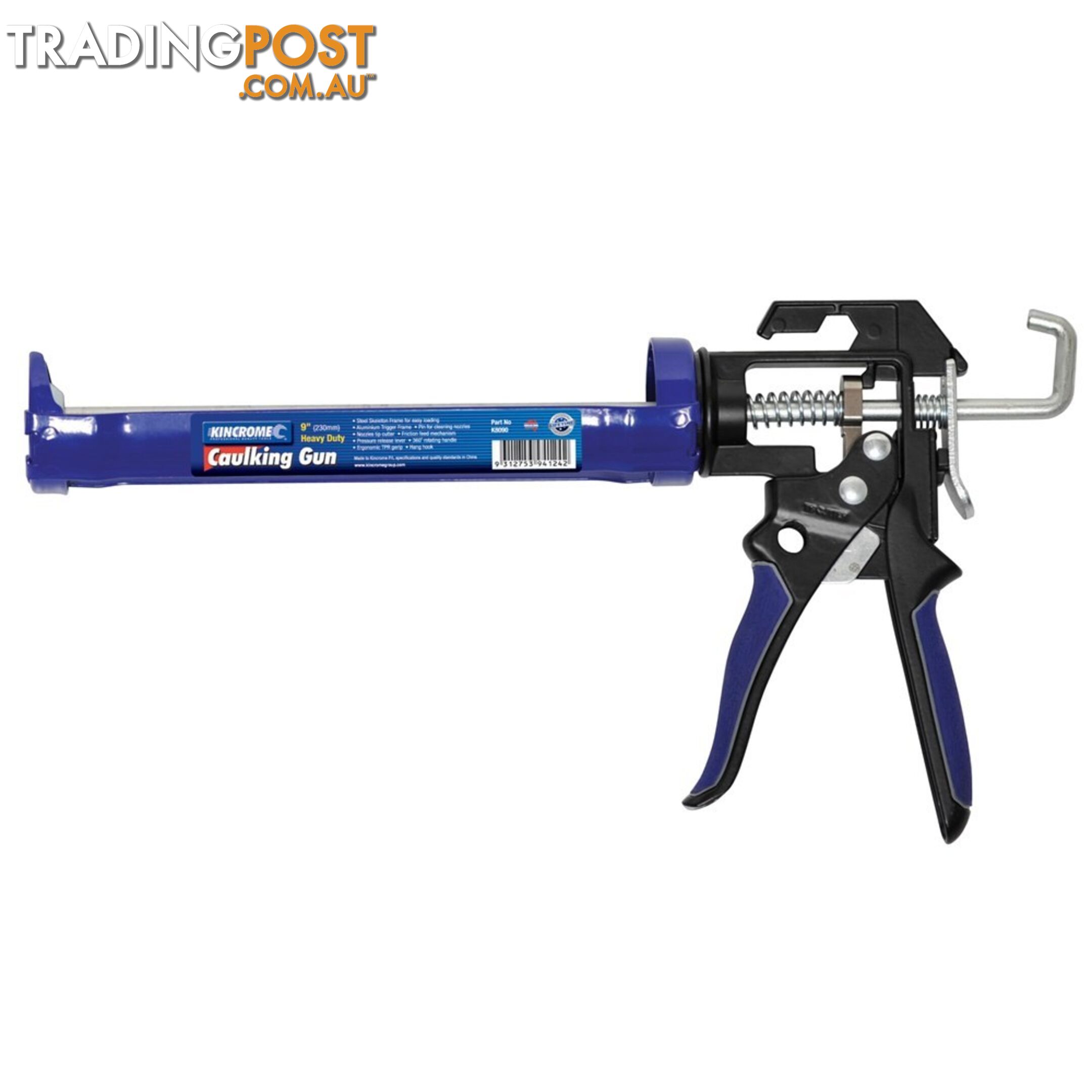 Heavy Duty Caulking Gun 230mm (9") Kincrome K8090