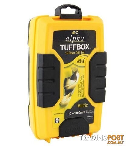 19pce Metric Alpha Tuff box Drill Set 1.0-10.0mm SM19PB - photo 2 of 2