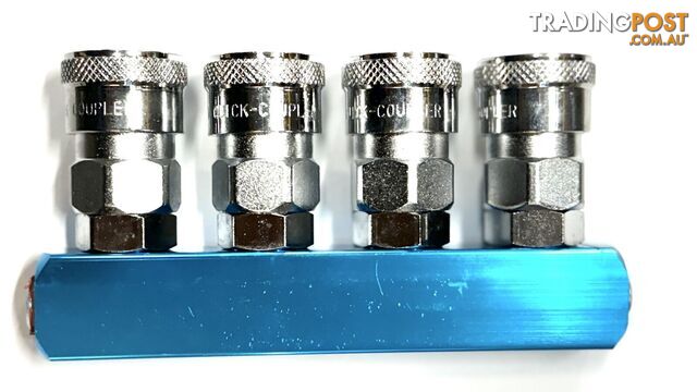 Quick Release Coupler Nitto Style Air Spreader / Multi Coupler 4-Way Complete...