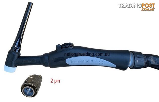 4 Metres Water Cooled TIG Torch SR-18-4MCP50-2Pin-Connect