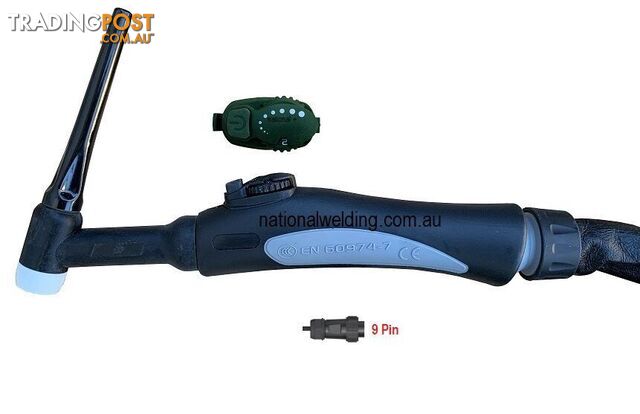8 Metres Water Cooled TIG Torch SR-18-8MCP50-9Pin-Connect