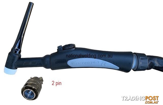 4 Metres Air Cooled TIG Torch SR-26-4MCP50-2Pin