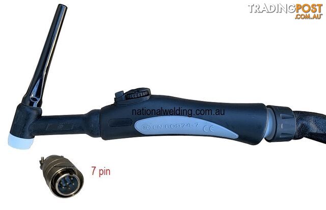 4 Metres Air Cooled TIG Torch SR-26-4MCP50-7Pin