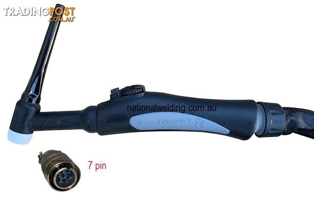 4 Metres Air Cooled TIG Torch SR-26-4MCP50-7Pin