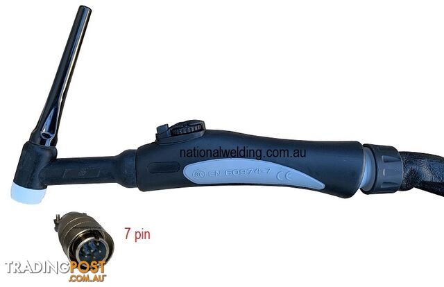4 Metres Air Cooled TIG Torch SR-26-4MCP50-7Pin