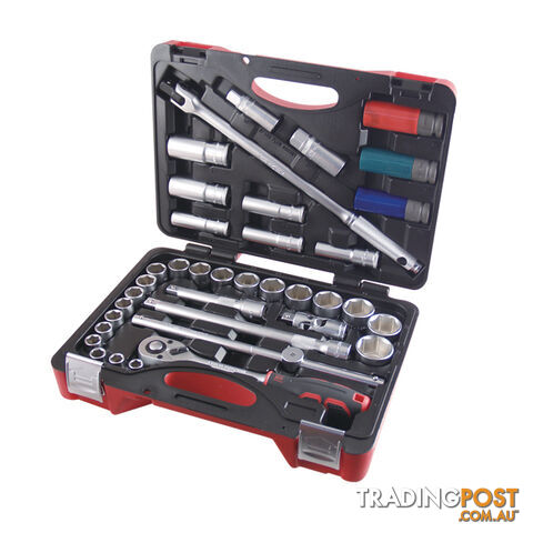 37 Pc Met Socket Set Kit Kc Tools SSK4-37