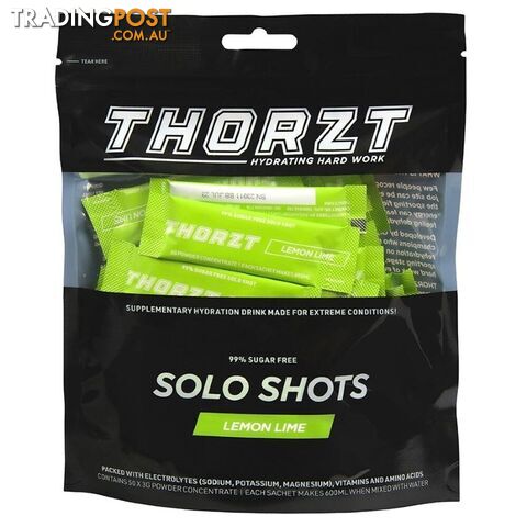 99% Sugar Free Solo Shots Lemon Lime 50 x 3g Satchels SSSFLL