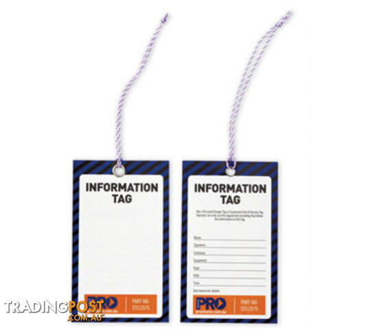 PRO Safety Tags - Information