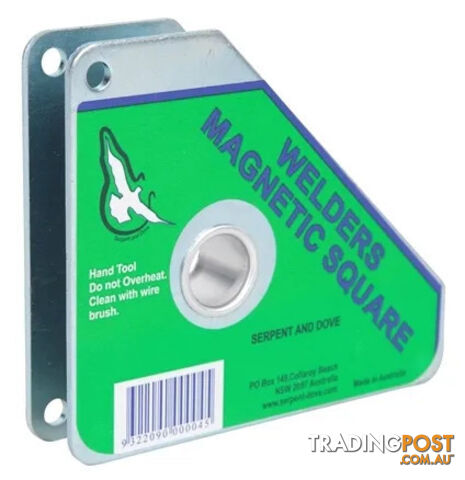 Standard Welders Magnetic Square 110 x 95mm 34 Kgs Serpent & Dove STWMS
