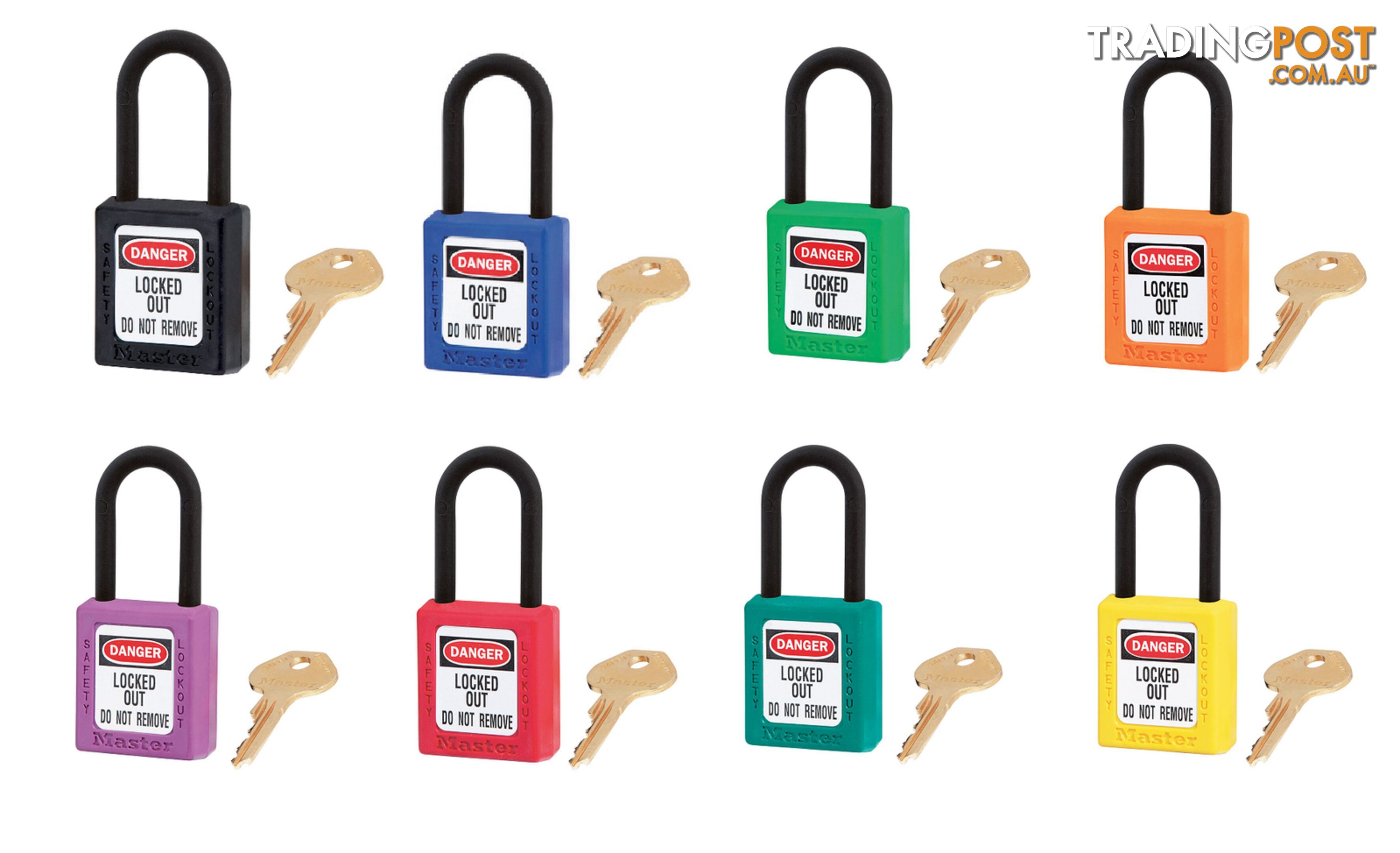 Dielectric Zenex⢠Safety Padlock 38mmX38mm Nylon Shackle Masterlock
