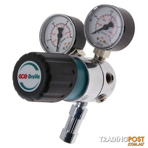 Single Stage DruVa 1S Regulator 6.0 Purity Stainless Steel In: 23,000 kPa Out:...